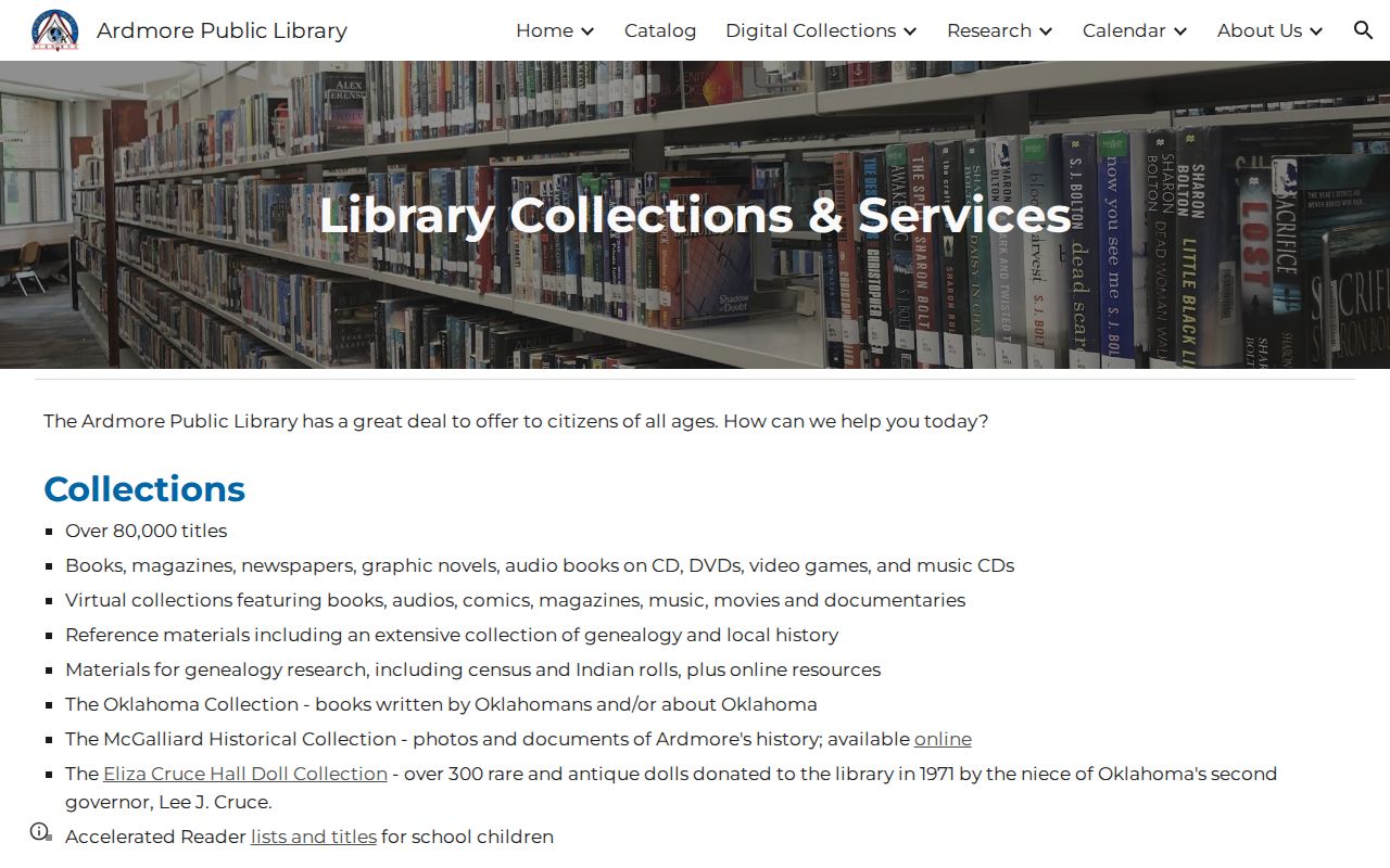 Ardmore city directory research through Ardmore Library local collections