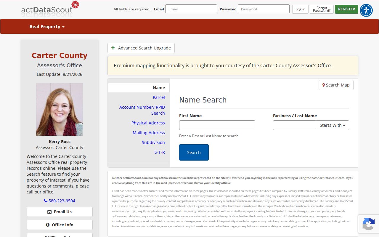 Ardmore residents directory Carter County property search