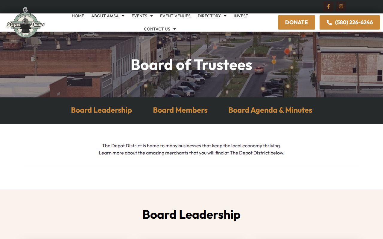 Ardmore neighbors image of the Ardmore Main Street Board of Trustees page